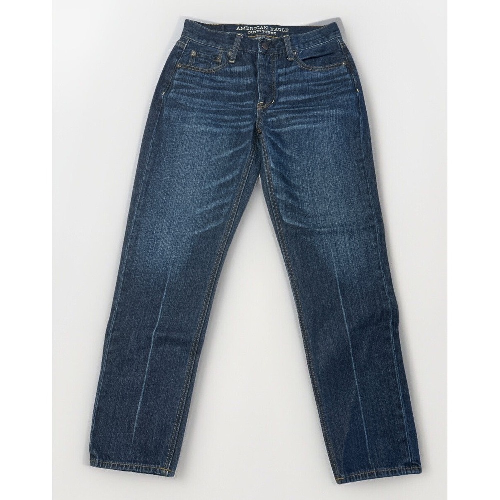 Women's American Eagle Vintage Hi Rise Jeans No Pilling No Wear Sz 4‎ Button Fly